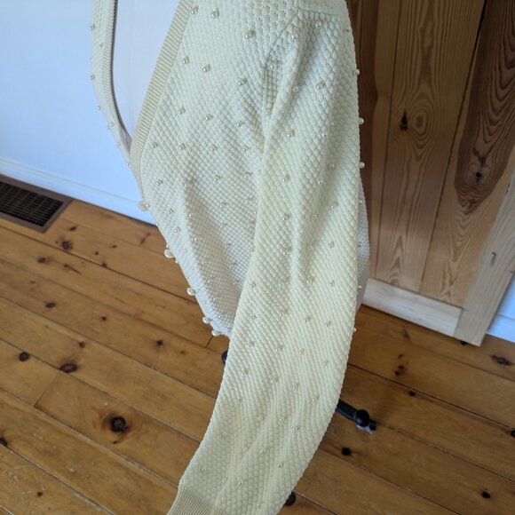 Leo & Ugo Pearls Cardigan Sweater - Picture 10 of 13